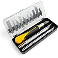 OfficeTree - Cutter Manualidades Set 16 Piezas - Escalpelo Cutter Precision por 3 Cuter diferentes y 13 Cuchilla de…